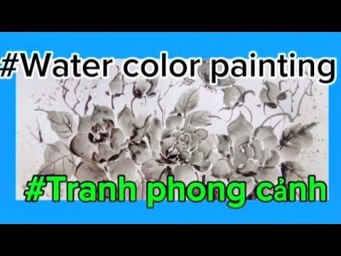  # Water color painting #Tranh phong cảnh #774# Nguyen Liem 