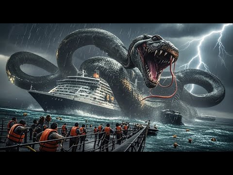 Cruise ship accidentally entered the sea snake's lair, King Kong became the savior