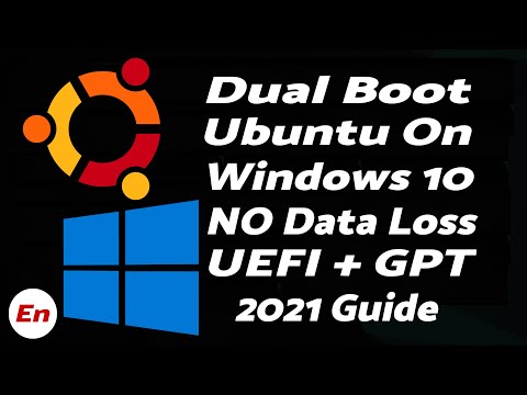 How to Dual Boot Ubuntu 20.04 on Windows 10 | UEFI | GPT | WITHOUT DATA Loss | Detailed 2021 Guide