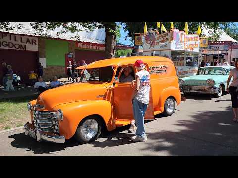 Back to the 50s classic car show (2022 vlog) remaster classic cars hot rods old trucks 1964 & older