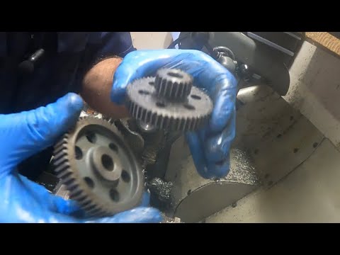 Changing the back gear cluster on the Myford ml7