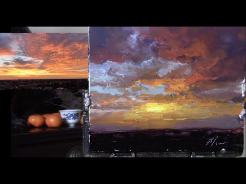 How to Paint a Sunset or Sunrise