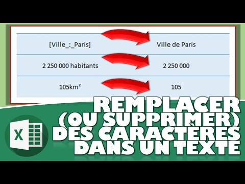 COMMENT MODIFIER OU SUPPRIMER DES CARACTÈRES DANS UN TEXTE AVEC LA FONCTION SUBSTITUE D'EXCEL