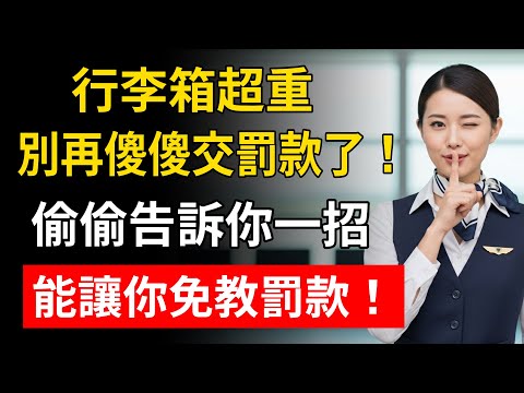 行李箱超重別再傻傻交罰款了！偷偷告訴你一招，能讓你免教罰款！
