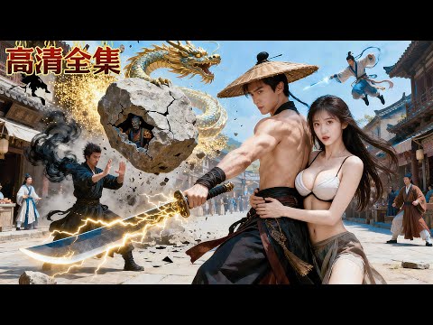 自以為廢柴的小夥卻是最強刀客？隨手一刀震退數萬人天下無敵，救下美女夜夜獎勵！#kungfu #逆襲 #短劇