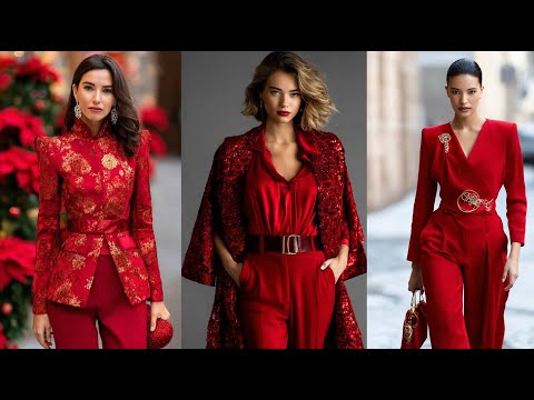 Holiday Season Chic | Elegant Red & Gold Outfit Ideas for Christmas 2025