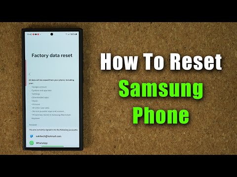How to Reset Your Samsung Galaxy Phone to Factory Settings! (The Right Way)