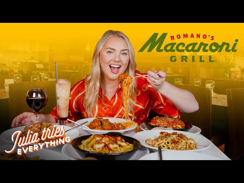 Trying 24 Of The Most Popular Menu Items At Romano's Macaroni Grill | Delish