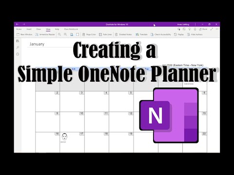Creating a Simple OneNote Planner