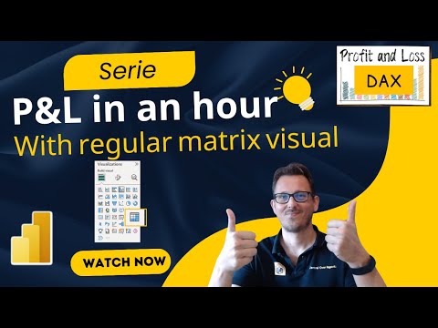 How to build Profit and Loss P&L Incomestatement in Power BI in an hour