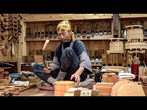 The secret behind delicious Japanese rice! A craftsman who makes traditional wooden containers.