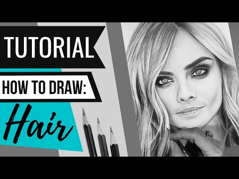 HOW TO DRAW Realistic Hair | Step by Step Tutorial for BEGINNERS