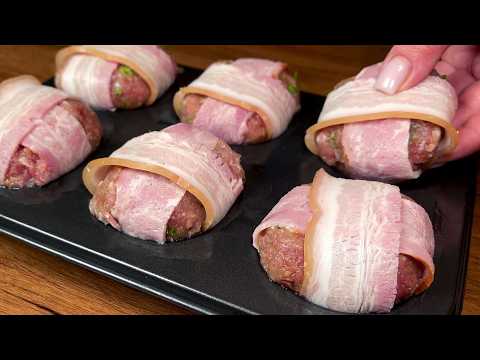🎄🔥 The Perfect Christmas & New Year Recipe! Juicy Meat Balls Wrapped in Bacon – Oven Baked!
