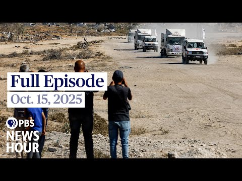 PBS News Hour West live episode, Oct. 15, 2025