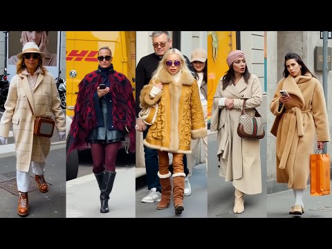 T 2 ยฐC Milan Street Fashion December 2025 ๐ฎ๐น Italian Luxury Outfits Looks | New Shopping Trendsโ๏ธ