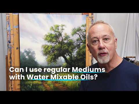 Can you use mediums with water mixable oils? #solventfreeoilpainting