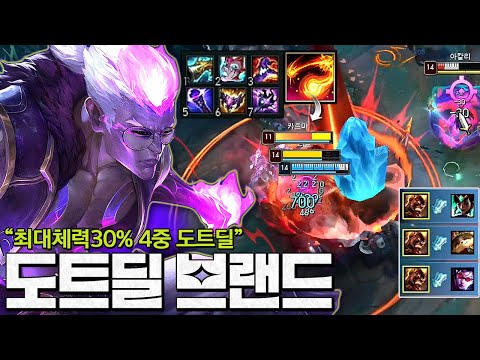 스킬 맞으면 최대체력 30퍼뎀 4중 도트딜에 불타다 어수 터지고 징총에 처형ㅋㅋㅋ "도트딜 처형 브랜드"
