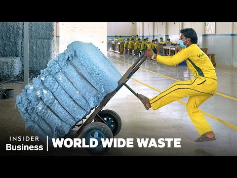 How Millions Of Jeans Get Recycled Into New Pairs | World Wide Waste | Business Insider
