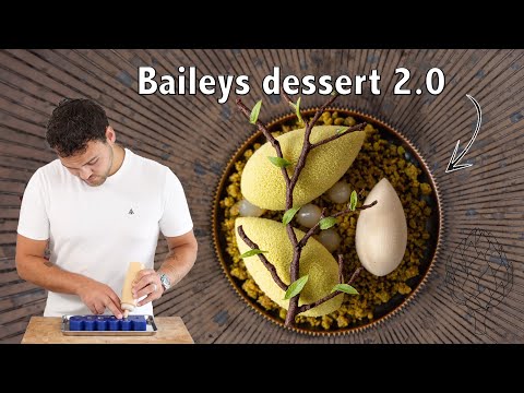 I upgraded my signature dessert! Baileys, caramelized white chocolate & pistachio dessert
