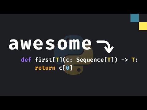 Generics are awesome in Python