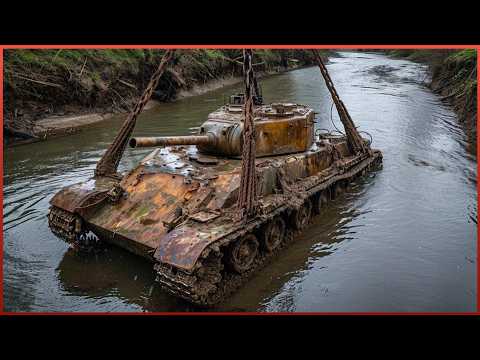 Experts Rescue WW2 Tank From a River | Will a WW2 Tank Run? by @Vasiliy Panasenko