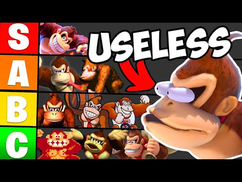 Ranking How USELESS Donkey Kong is in Every Game