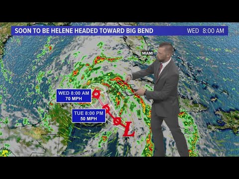 Potential hurricane expected to make landfall in Florida by Thursday evening