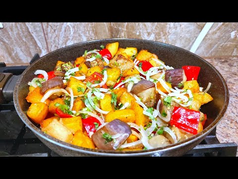 EGGPLANT with POTATOES Awesome Recipe! Fast, Simple and Very Tasty!