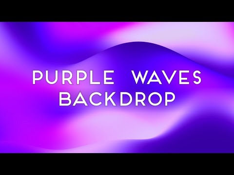 Purple Liquid Gradient Mood Waves Hills Animation Background | Ambient Visual Video (1 Hour)