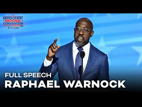 FULL SPEECH: Sen. Raphael Warnock calls Trump a 'plague on the American conscience' at DNC