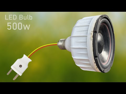 DIY Powerful Ultra Bass Amplifier LED Bulb , Simple Circuit , No IC