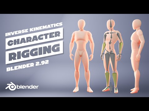Easy Character Rigging with Inverse Kinematics | Blender 2.92 | Beginners tutorial