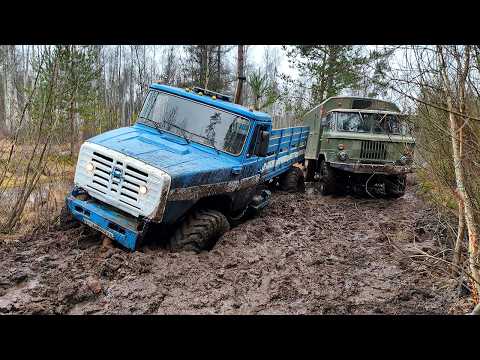 ZIL on HUGE wheels CRUSHES OFF-ROAD