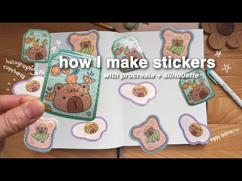 how I make stickers - using procreate and silhouette portrait 4
