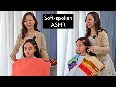 (ASMR) I Took My Subscriber to Personal Color Analysis by Japanese Pro in Tokyo | Soft-spoken