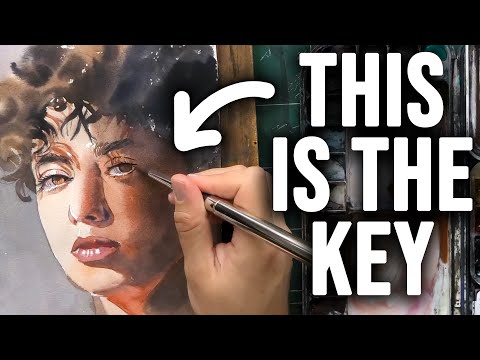 I Discovered a KEY to Watercolor Portrait Painting