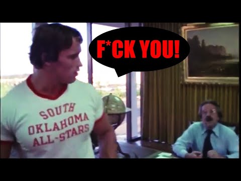 F*ck You! Arnold Loses It In Weider's Office #motivation #health #bodybuilding