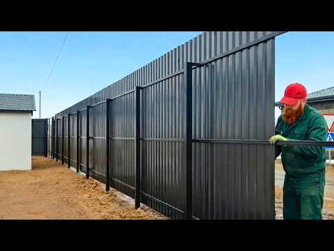 How to Build a Stylish Fence - Full Construction Process