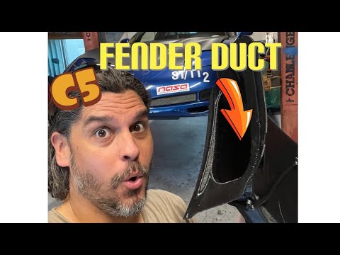 Electron Sport C5 Vette fender duct install