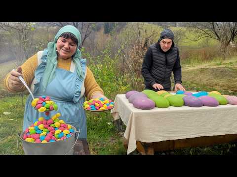 Handmade Colorful Dumplings with Natural Ingredients | Country Life Cooking