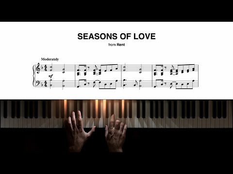 Seasons of Love (from "Rent") − Piano Cover + Sheet Music