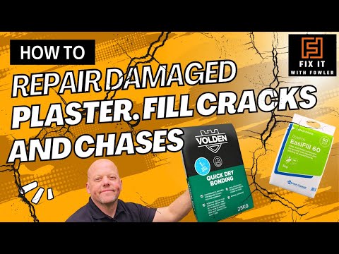 FIX Damaged Plaster Cracks and Chases LIKE A PRO!