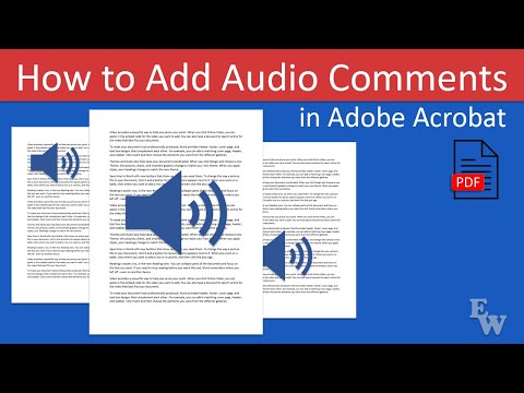 How to Add Audio Comments in Adobe Acrobat