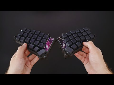 The wireless Corne keyboard