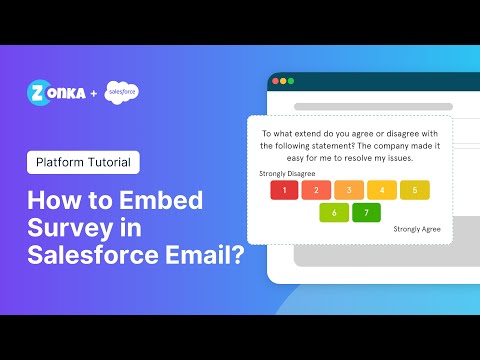 How to Embed Survey in Salesforce Email?
