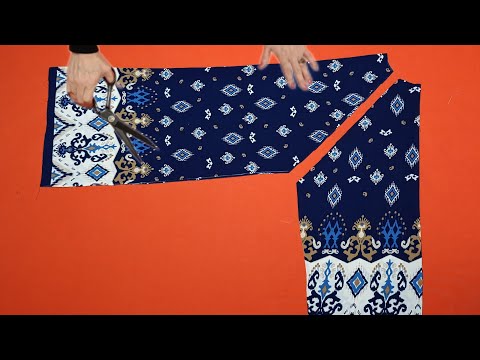 Sew in 10 Minutes 💥Only with 145×140 cm Fabric 💥Easiest Dress Cutting and Sewing