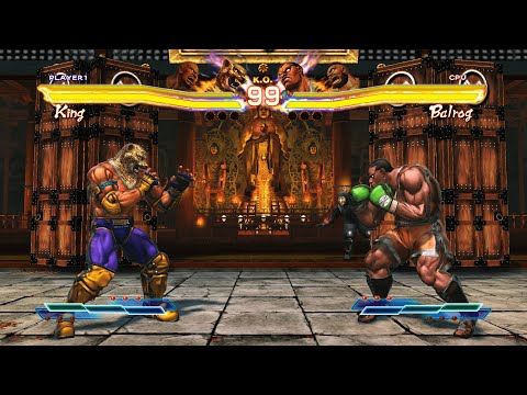 King & Marduk vs Balrog & Zangief (Hardest) - Street Fighter X Tekken