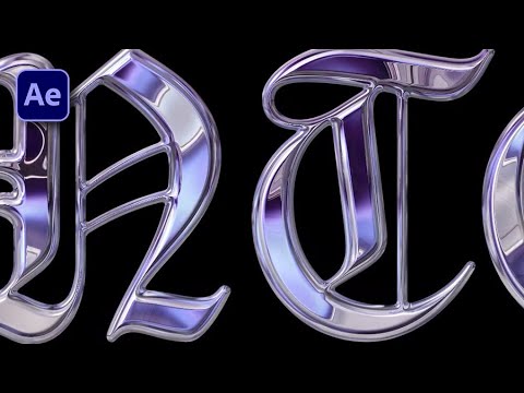 How to Make Liquid Chrome Text in After Effects