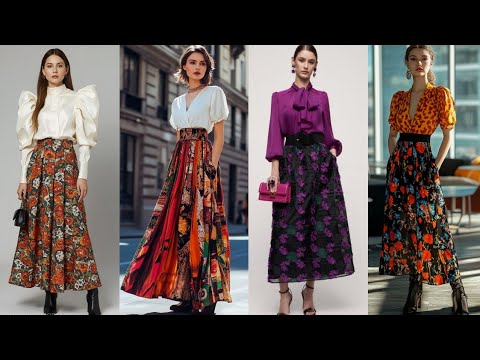 Trendy New Summer Floral Long SKIRTS Outfit ideas For 2025/26