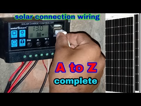 Inverter wiring connection A to Z complete ।। solar controller wire mm size perfect calculation